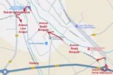 Montagnac statues Plan